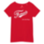 Female the real thing, red with white. Women’s basic organic t-shirt
